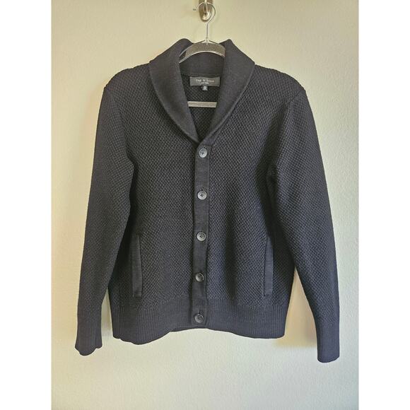 Rag & Bone Men's Cardiff Shawl Cardigan, Size M - Picture 4 of 14
